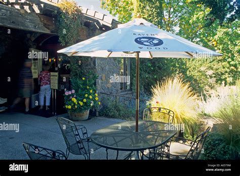 Patio Ravenswood Sonoma County California Stock Photo Alamy