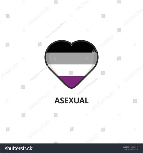 Lgbt Asexual Heart Vector Illustration Eps Stock Vector Royalty Free