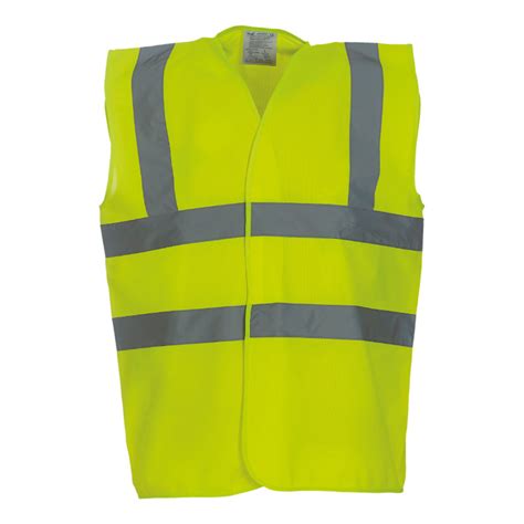 Plain Hvw100 Hi Viz Safety Vest Ppe Reflective Safety Workwear