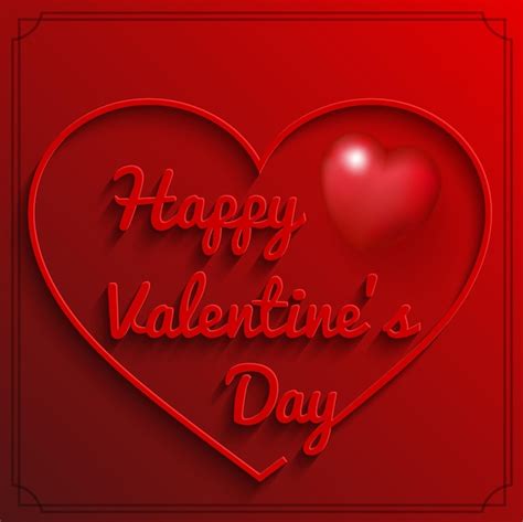 Premium Vector Happy Valentine Day Card