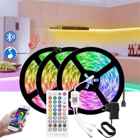 V Bluetooth Led Strip Lights Rgb Lights For Room Decoration