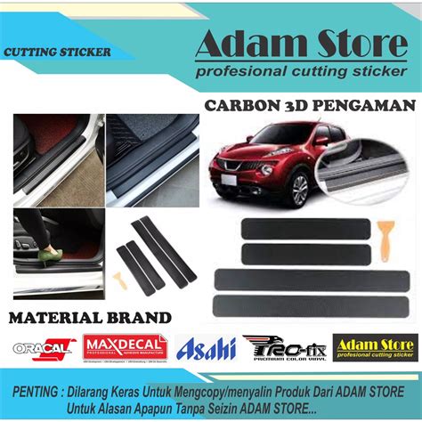 Jual Sticker Carbon D Sticker Pengaman Pintu Mobil Sticker Carbon