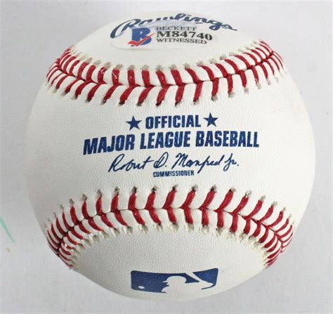 The Sandlot Babe Ruth Logo Baseball Cast Signed By 6 With Tom Guiry Chauncey Leopardi