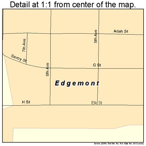 Edgemont South Dakota Street Map 4618300