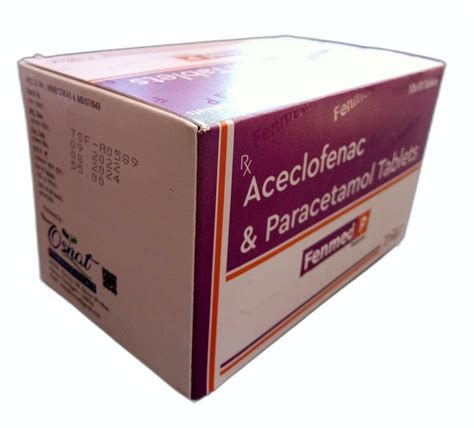 Fenmed P Aceclofenac Paracetamol Tablets Mg At Rs Box In Chandigarh