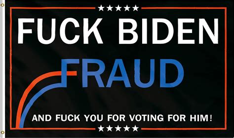 Amazon WIBIMEN Fuck Biden Flag 1 Pack Fraud Biden Flag 3X5 FT Voter Suppression Fraud