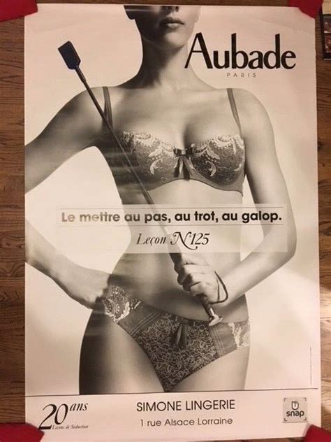 Original Aubade French Lingerie Advertising Sexy 2 Sided Poster 125 XLARGE EBay