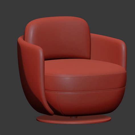 Wittmann Miles Lounge Armchair D Model Cgtrader