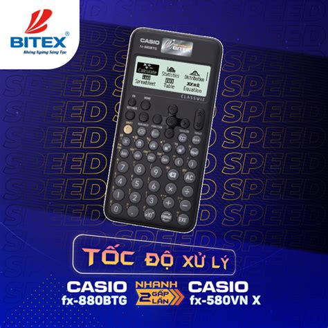 So Sánh Máy Tính Casio FX 880BTG Và Máy Tính Casio FX 580VN X