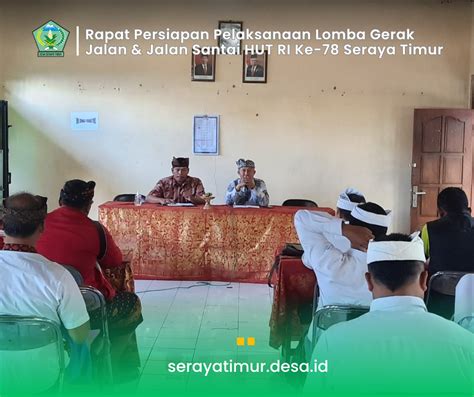 Rapat Persiapan Pelaksanaan Lomba Gerak Jalan Dan Jalan Santai Dalam