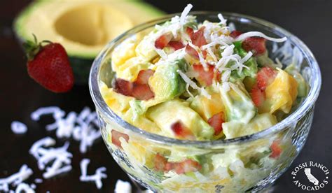 Tropical Avocado Fruit Salad with Honey-Lime Dressing - Rossi Ranch ...