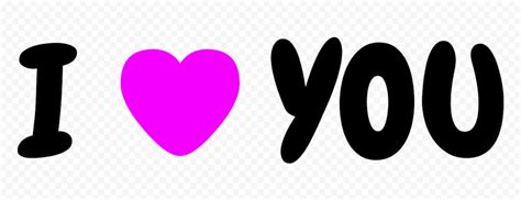 Hd I Heart You I Love You Purple Heart Text Letters Png Citypng