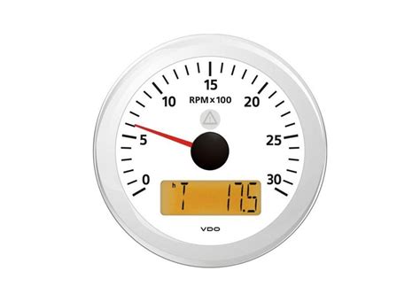 Veratron VDO A2C59512397 ViewLine Tachometer 4 000 RPM White 85mm