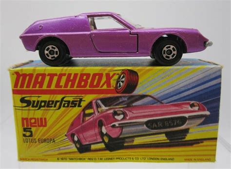 Vtg Matchbox Lesney Superfast Lotus Europa Unpainted Base