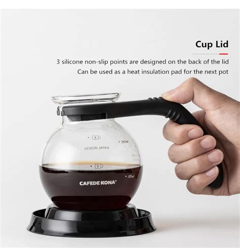 CAFEDE KONA сифонный кофе горшок домашняя ручная Кофеварка ветер горшок ...