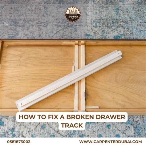 how to fix a broken drawer track