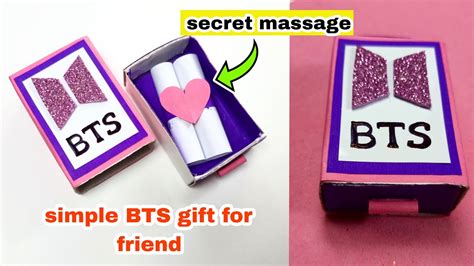 Bts Secret Massage Box Bts Craft Ideas Bts Diy Bts T Box Bts