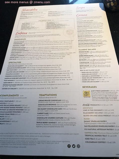 Menu at Firebirds Wood Fired Grill pub & bar, Hoover