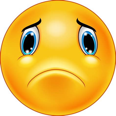 Cara De Emoticon Triste 8733647 Vector En Vecteezy