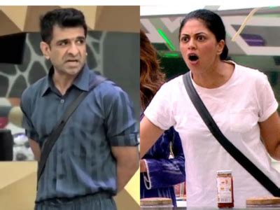 Bigg Boss Kavita Kaushik Pushes Eijaz Khan During A Fight Latter