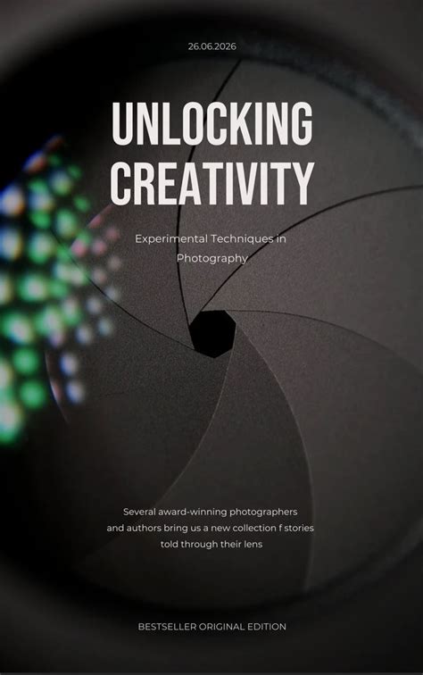 Dark Grey Simple Photography Book Cover Venngage