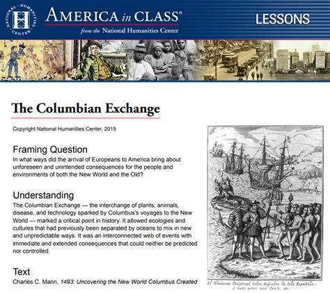 11 Activities To Learn About The Columbian Exchange Teaching Expertise