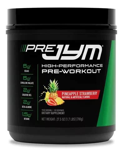 Pre Jym 30 Serv Creatina Hcl Citrulina Beta Alanina Abacaxi Sabor