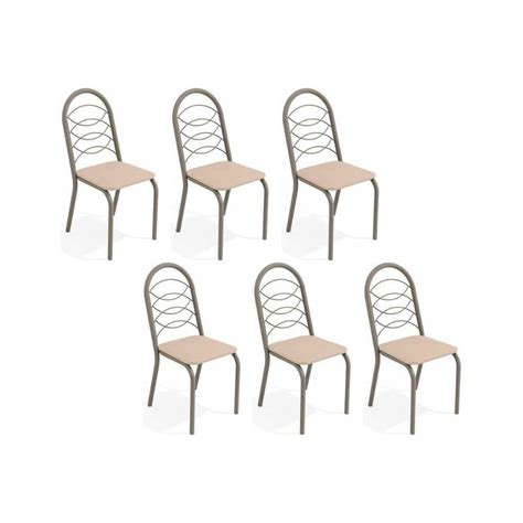 Cadeira De Cozinha Holanda C Kit Un Niquel Nude Camicado