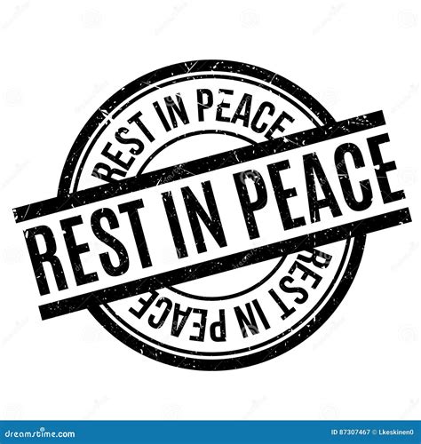 Rest In Peace Rubber Stamp Cartoon Vector | CartoonDealer.com #87307467