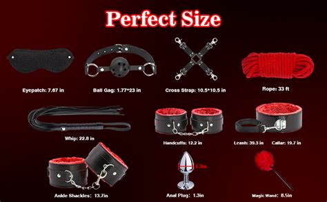 Amazon Sex Bondage Bdsm Kit Restraints Upgrade Pcs Sets With Adjustable Handcuffs