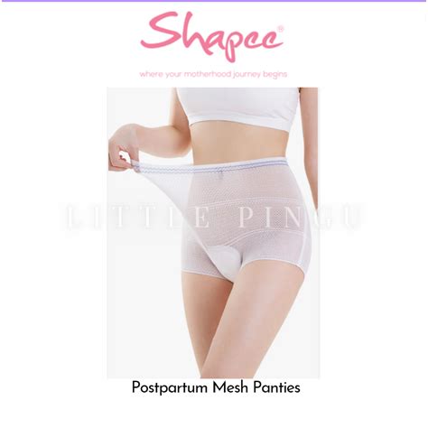 Shapee Postpartum Mesh Panties C Section Post Surgical Panty Reusable