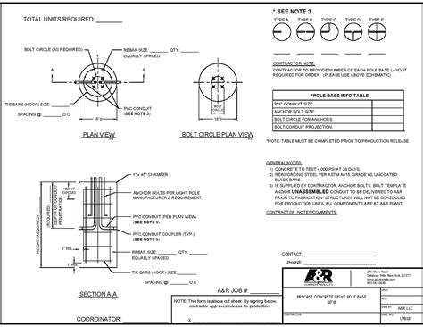 Light Pole Bases | A&R Concrete Products