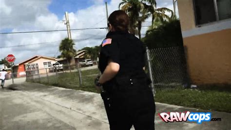 Tattoo Dude Gets Busted For Having A Massive Cock Hiding In His Pants By Two Horny Police