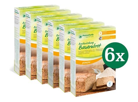 Glutenfreie Backmischung für ein Bauernbrot Hanneforth