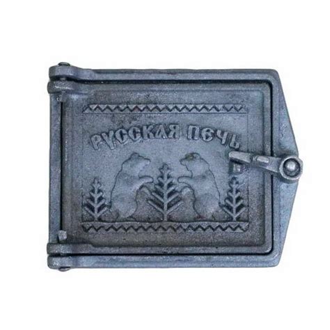 Дверка прочистная печная чугунная ДПр-2 Медведь (180х140/150х125 ...