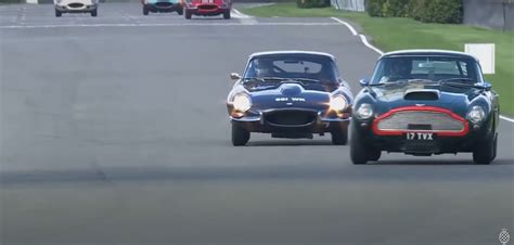 Goodwood Revival Lets Us See A Jaguar E Type Being Raced By F1 Champion