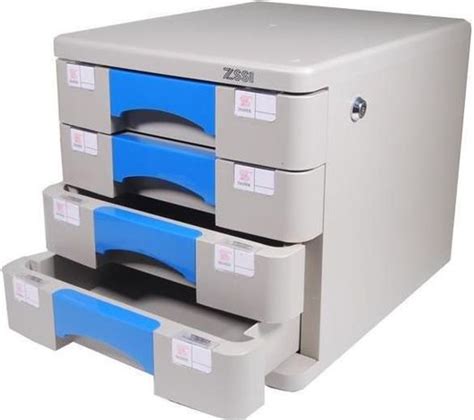 Συρταράκι Γραφείου Next 4 Θέσεων Πλαστικό με Κλειδαριά 29.5x36x29cm ...