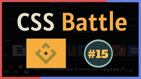 Learn CSS CSS Battle 15 YouTube