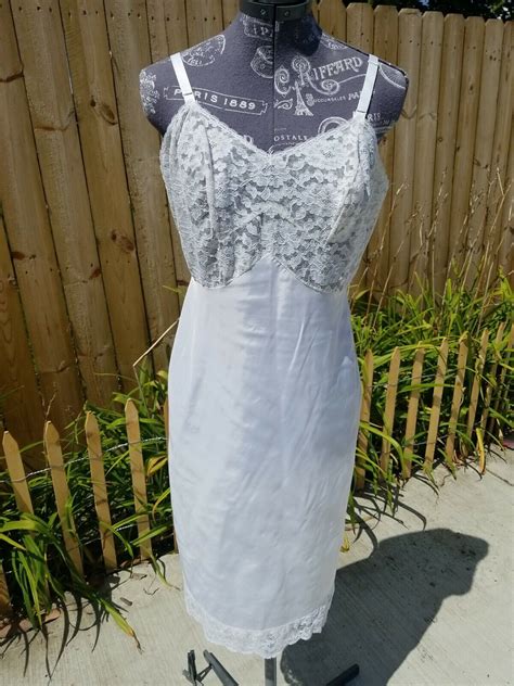 VTG Gossard Artemis Slip Lingerie White Ivory Lace Pi Gem