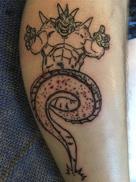 Dragon Ball Z tattoo in progress. : r/nerdtattoos