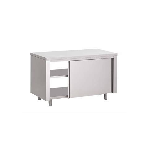 Table Armoire Inox Centrale Ouverte Passante P X H Mm P