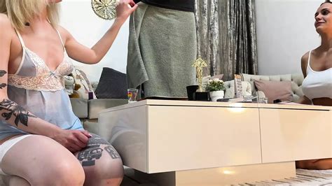 The Cum Contest Two Girls Hot Cfnm Dice Challenge With Precum Weighing Try Not To Cum Style