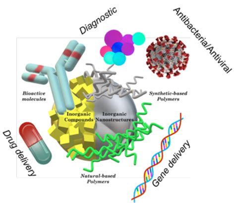 Schematic Representation Of Polymer Hybrid Nanomaterials And Phase