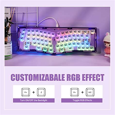 Epomaker Alice Qmk Via Gasket Mounted Hot Swappable Acrylic Wired Mechanical Keyboard Diy Kit