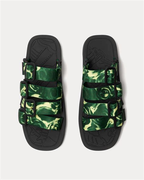 Burberry Rose Nylon Strap Ivy Sandals Sneak In Peace