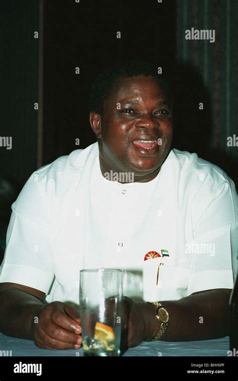 MAJ-GEN JOSEPH SAIDU MOMOH PRESIDENT OF SIERRA LEONE 08 October 1991