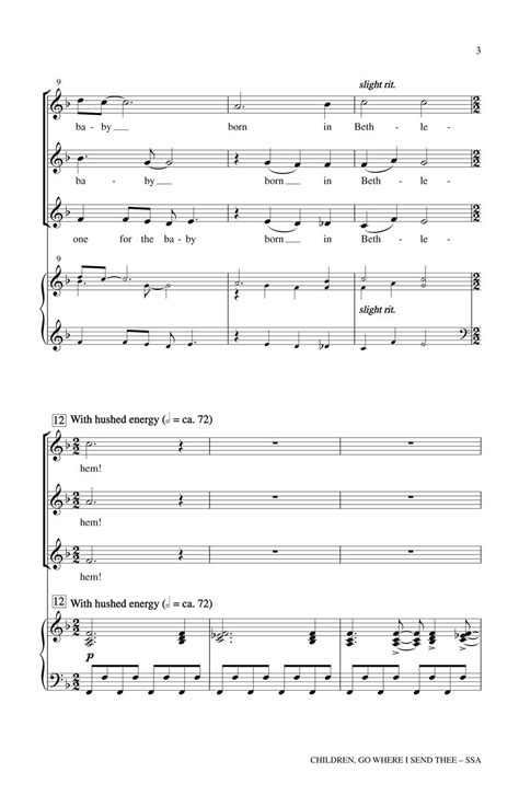 Children Go Where I Send Thee Sheet Music By Glenda E Franklin Sku