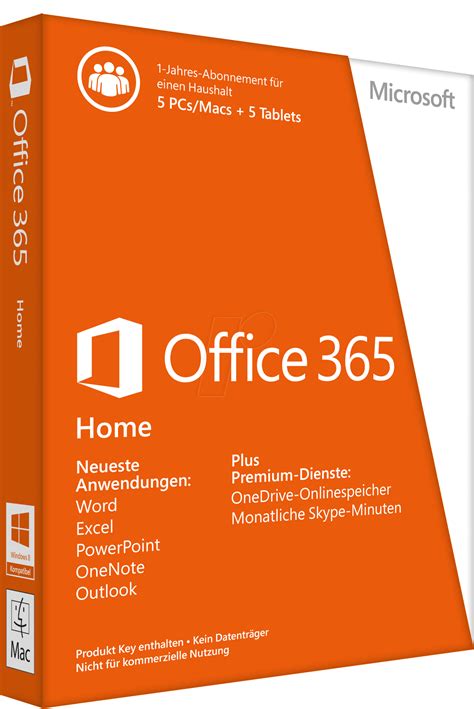 Office 365 Hp Microsoft Office 365 Home 1 Year Bei Reichelt Elektronik