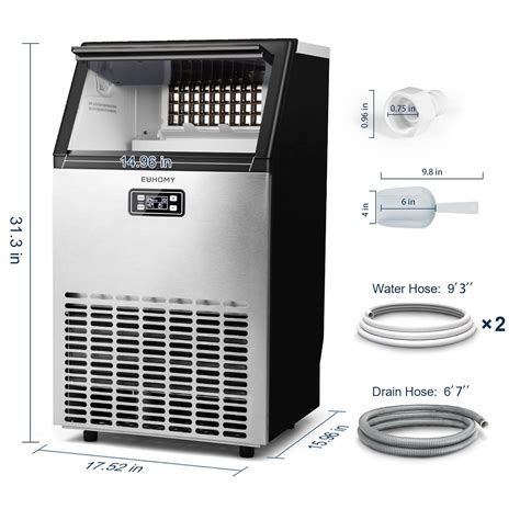 EUHOMY Commercial Ice Maker Machine 100lbs 24H Ubuy Nepal