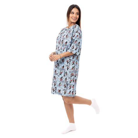 Ripley PIJAMA CAMISÓN ALGODÓN MUJER PIONIER CELESTE EMILLY DISNEY